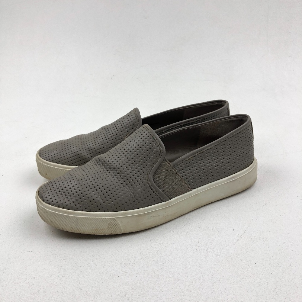 Vince Blair Perforated Leather Slip-On Sneakers
